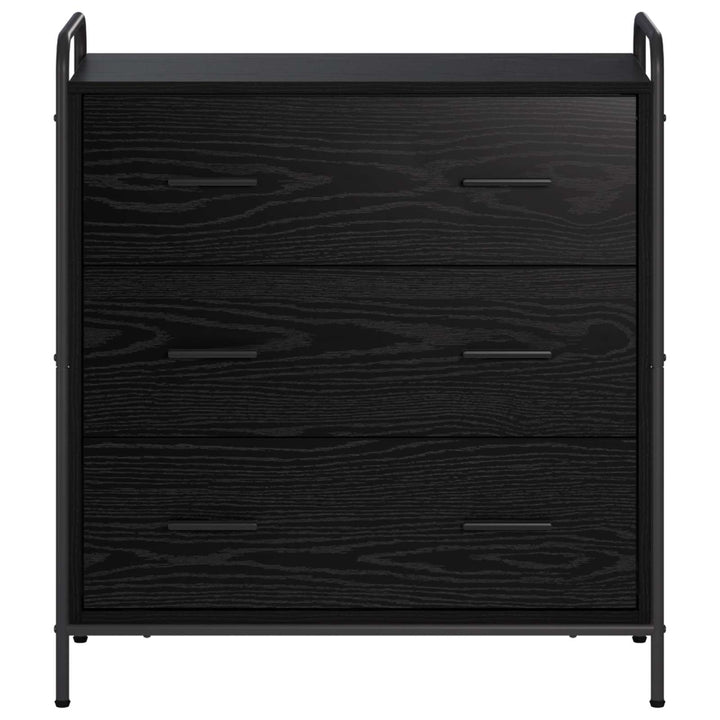 Sideboard Sort eg 97 x 33 x 81 cm Konstrueret træ
