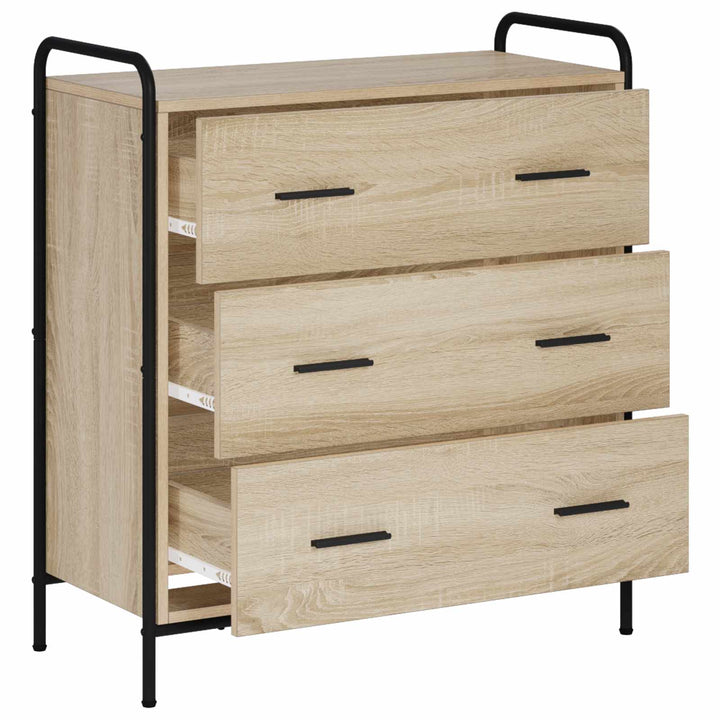 Sideboard Sonoma-eg 97 x 33 x 81 cm Konstrueret træ