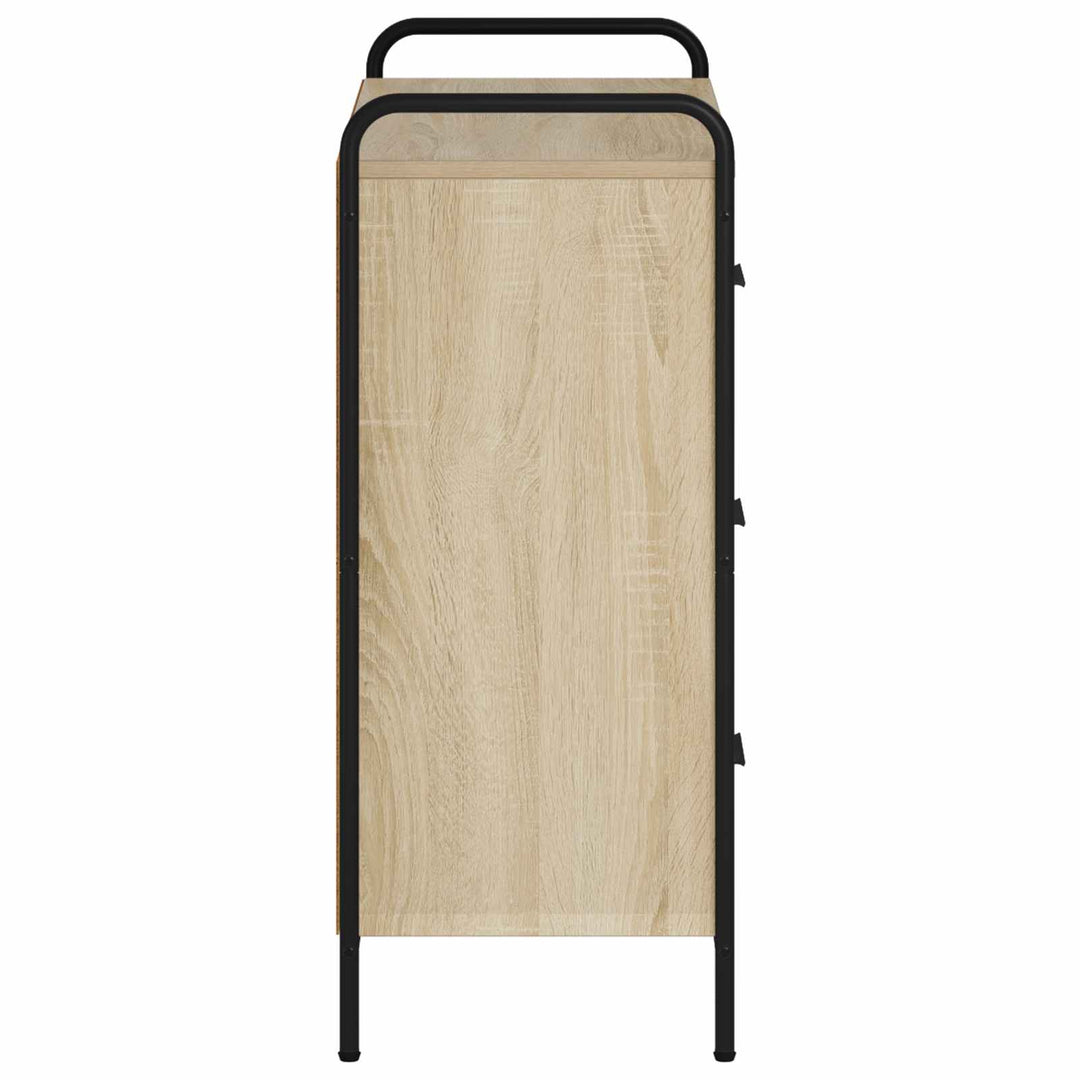 Sideboard Sonoma-eg 97 x 33 x 81 cm Konstrueret træ