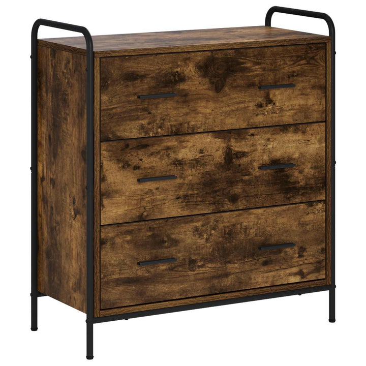 Sideboard Røget eg 97 x 33 x 81 cm Konstrueret træ