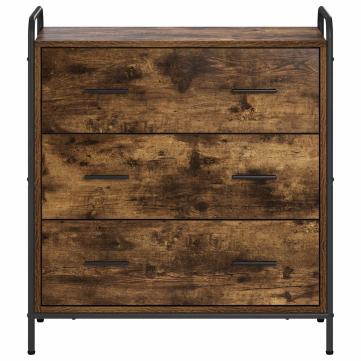 Sideboard Røget eg 97 x 33 x 81 cm Konstrueret træ