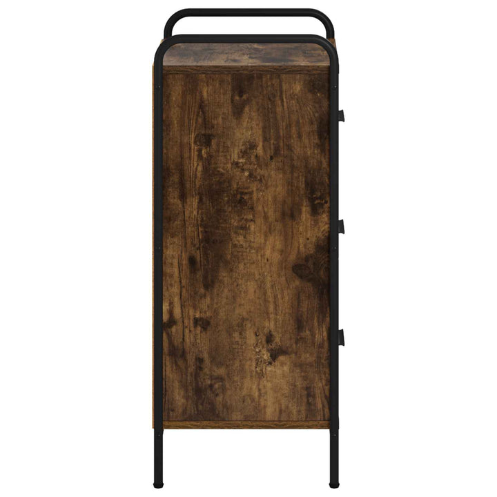 Sideboard Røget eg 97 x 33 x 81 cm Konstrueret træ