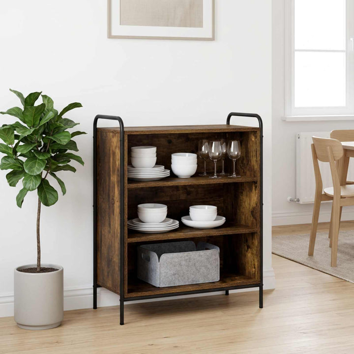 Sideboard Røget eg 97 x 33 x 81 cm Konstrueret træ