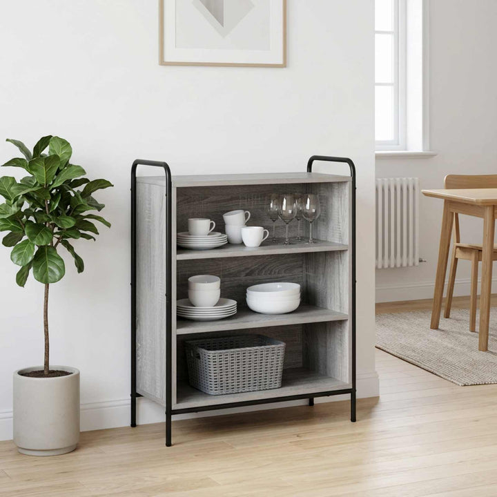 Sideboard Grå Sonoma 97 x 33 x 81 cm Konstrueret træ