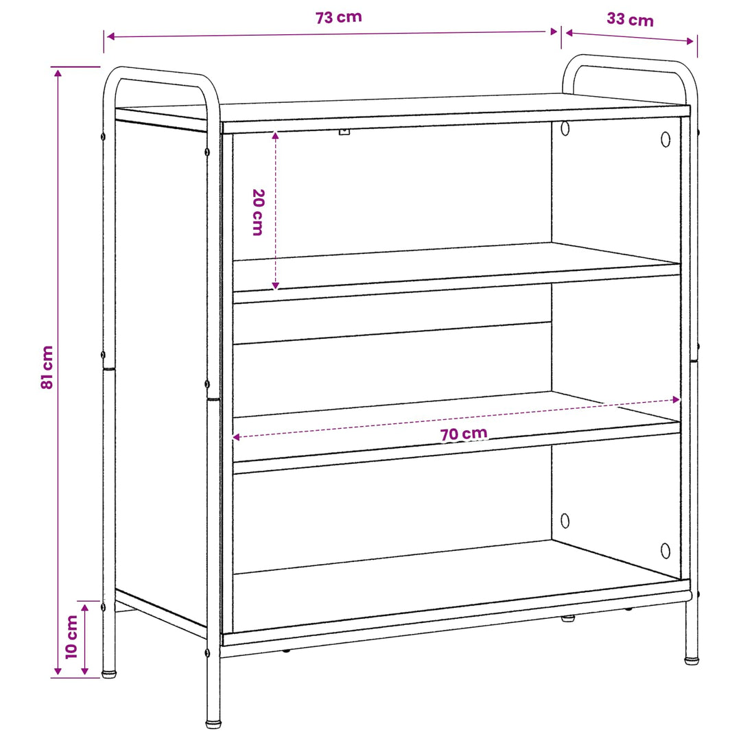 Sideboard Gammelt træ 97 x 33 x 81 cm Konstrueret træ