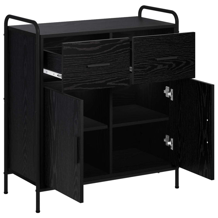 Sideboard Sort eg 97 x 33 x 81 cm Konstrueret træ