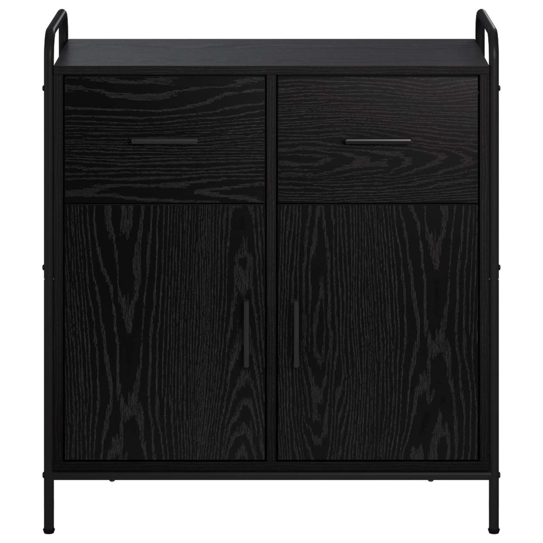 Sideboard Sort eg 97 x 33 x 81 cm Konstrueret træ
