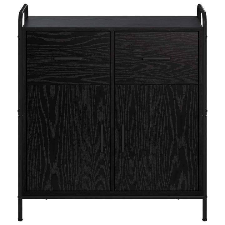 Sideboard Sort eg 97 x 33 x 81 cm Konstrueret træ