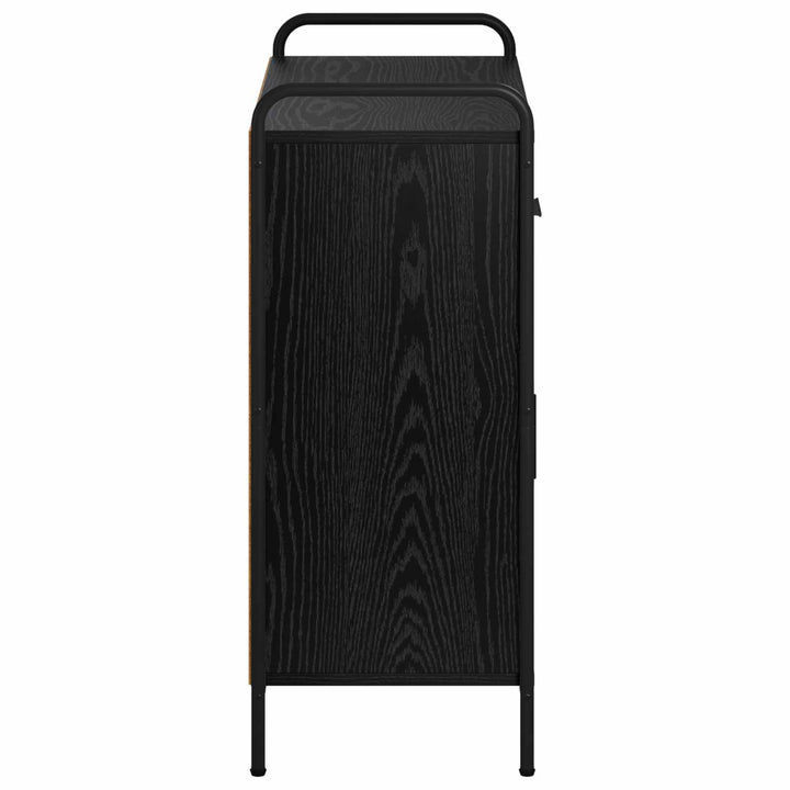 Sideboard Sort eg 97 x 33 x 81 cm Konstrueret træ