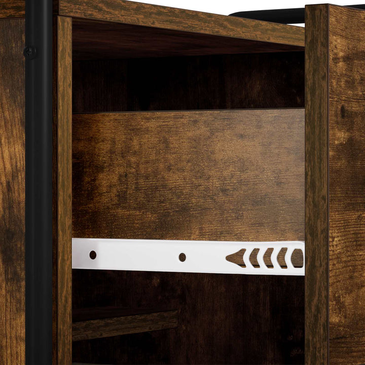 Sideboard Røget eg 97 x 33 x 81 cm Konstrueret træ