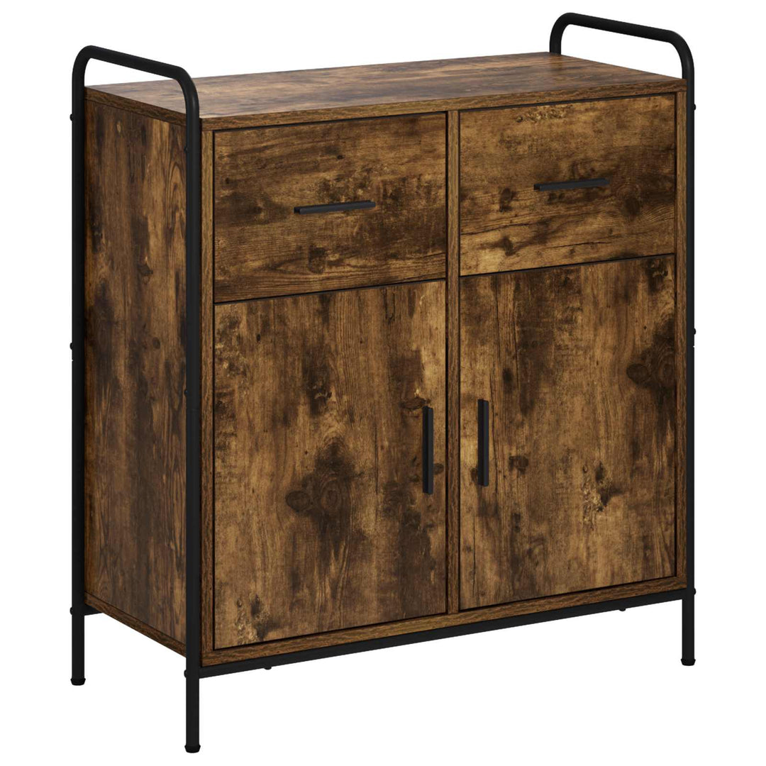 Sideboard Røget eg 97 x 33 x 81 cm Konstrueret træ