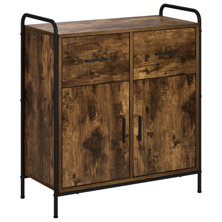 Sideboard Røget eg 97 x 33 x 81 cm Konstrueret træ