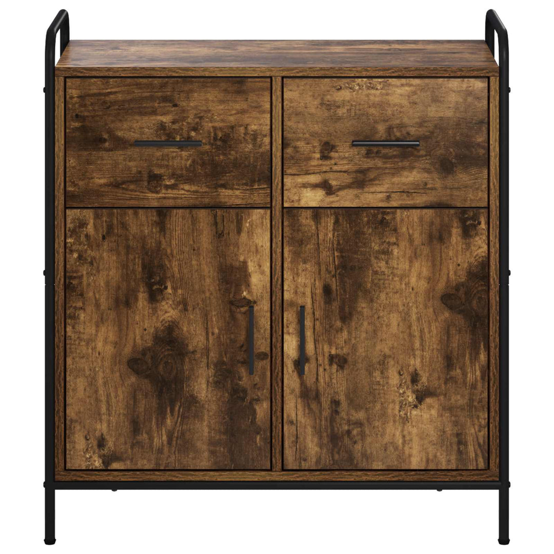 Sideboard Røget eg 97 x 33 x 81 cm Konstrueret træ