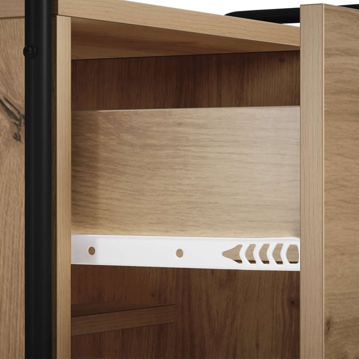 Sideboard Artisan-eg 97 x 33 x 81 cm Konstrueret træ