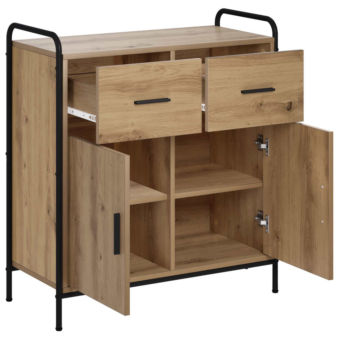 Sideboard Artisan-eg 97 x 33 x 81 cm Konstrueret træ