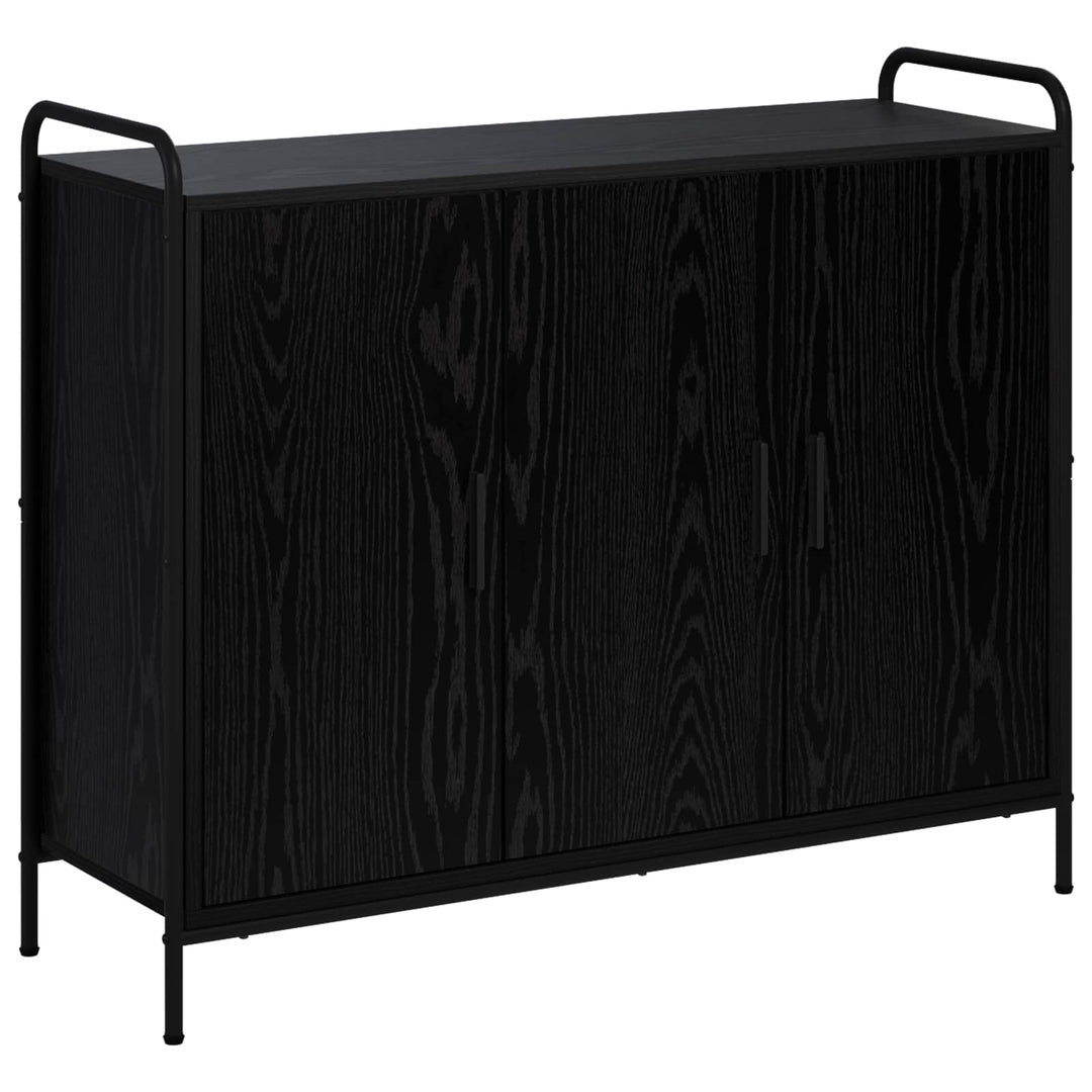 Sideboard Sort eg 97 x 33 x 81 cm Konstrueret træ
