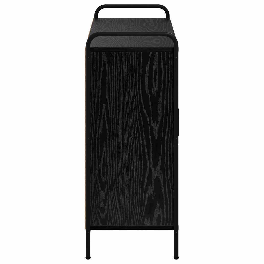 Sideboard Sort eg 97 x 33 x 81 cm Konstrueret træ