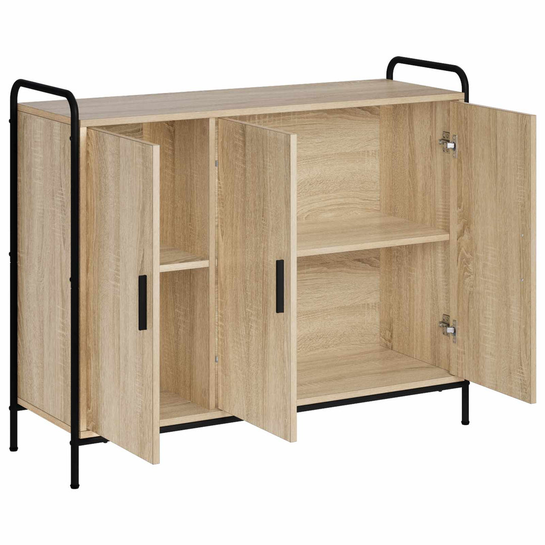Sideboard Sonoma-eg 97 x 33 x 81 cm Konstrueret træ