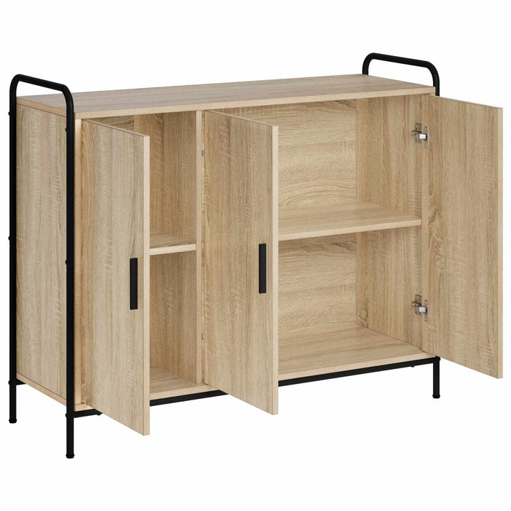 Sideboard Sonoma-eg 97 x 33 x 81 cm Konstrueret træ