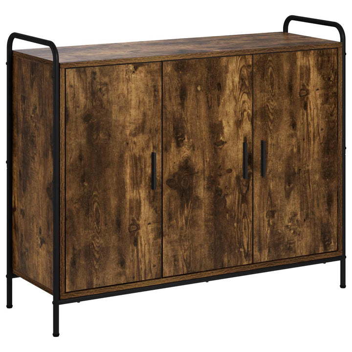Sideboard Røget eg 97 x 33 x 81 cm Konstrueret træ