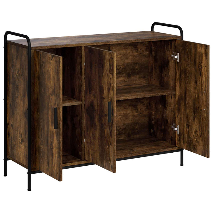 Sideboard Røget eg 97 x 33 x 81 cm Konstrueret træ