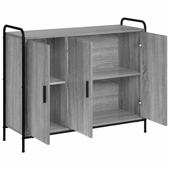 Sideboard Grå Sonoma 97 x 33 x 81 cm Konstrueret træ