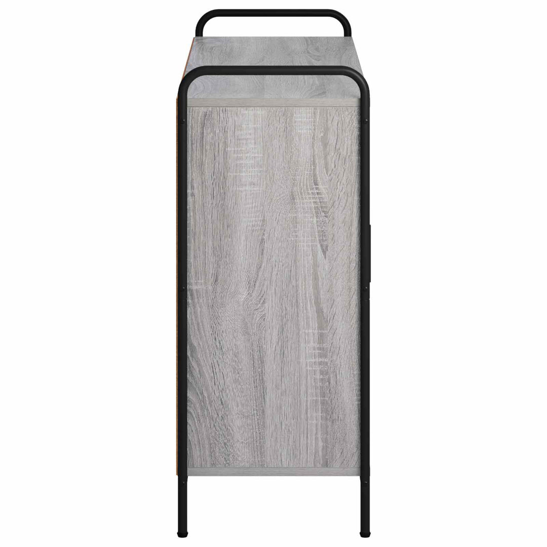 Sideboard Grå Sonoma 97 x 33 x 81 cm Konstrueret træ