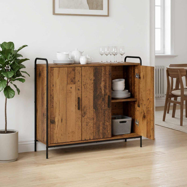 Sideboard Gammelt træ 97 x 33 x 81 cm Konstrueret træ