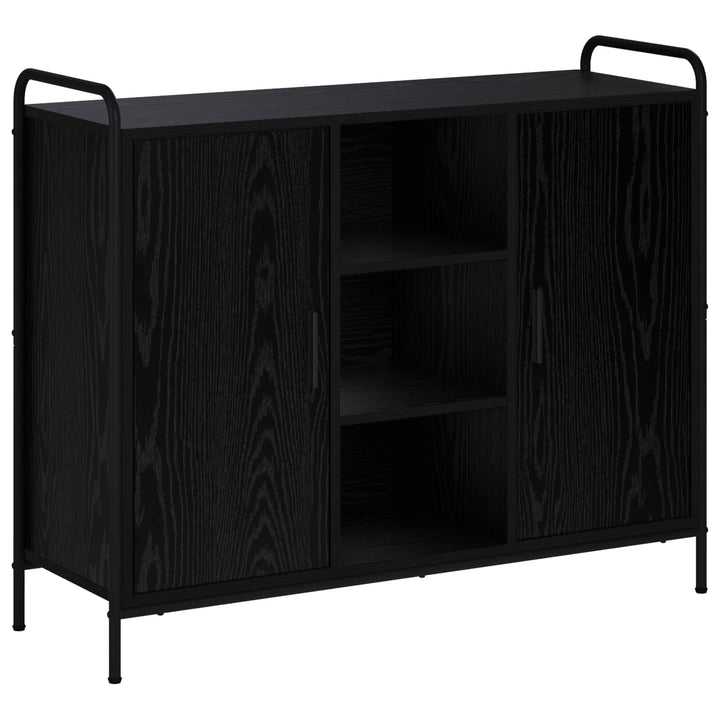Sideboard Sort eg 97 x 33 x 81 cm Konstrueret træ