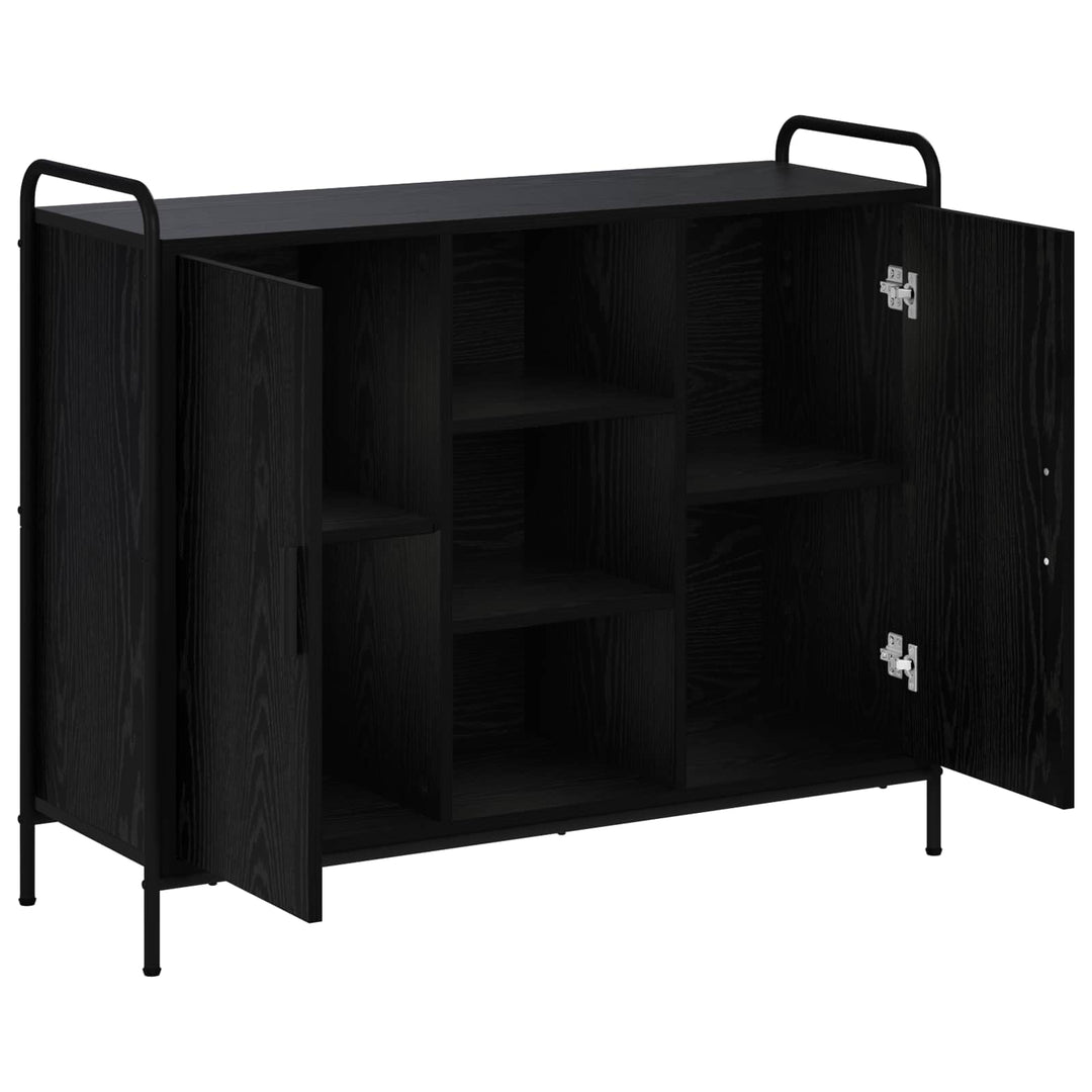 Sideboard Sort eg 97 x 33 x 81 cm Konstrueret træ