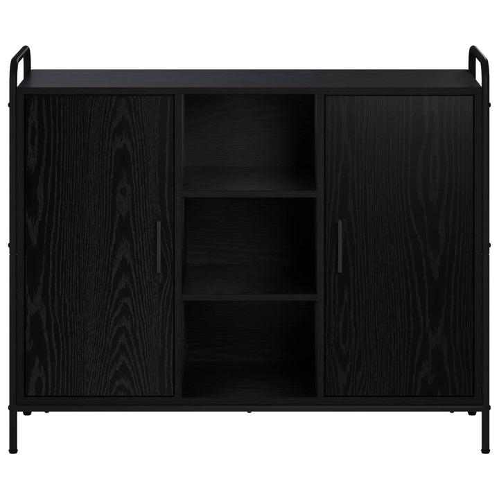Sideboard Sort eg 97 x 33 x 81 cm Konstrueret træ