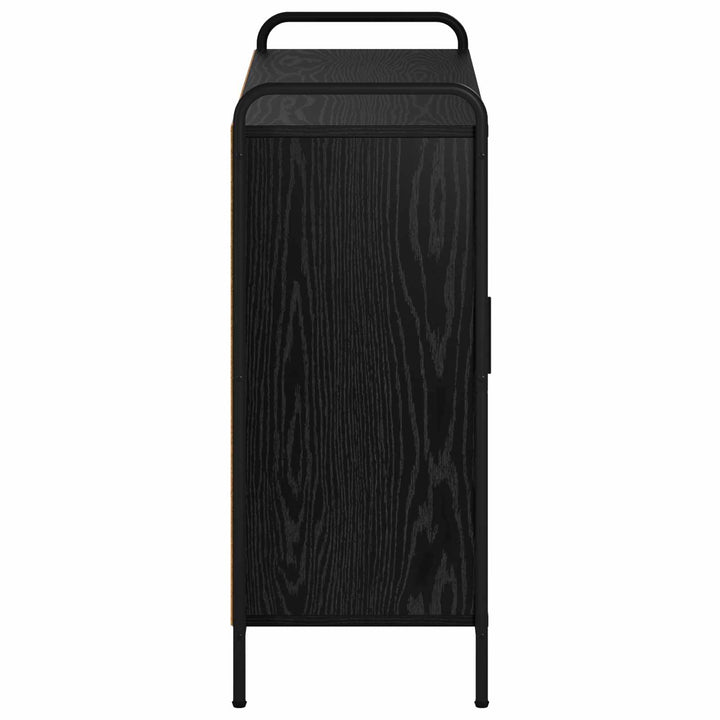 Sideboard Sort eg 97 x 33 x 81 cm Konstrueret træ