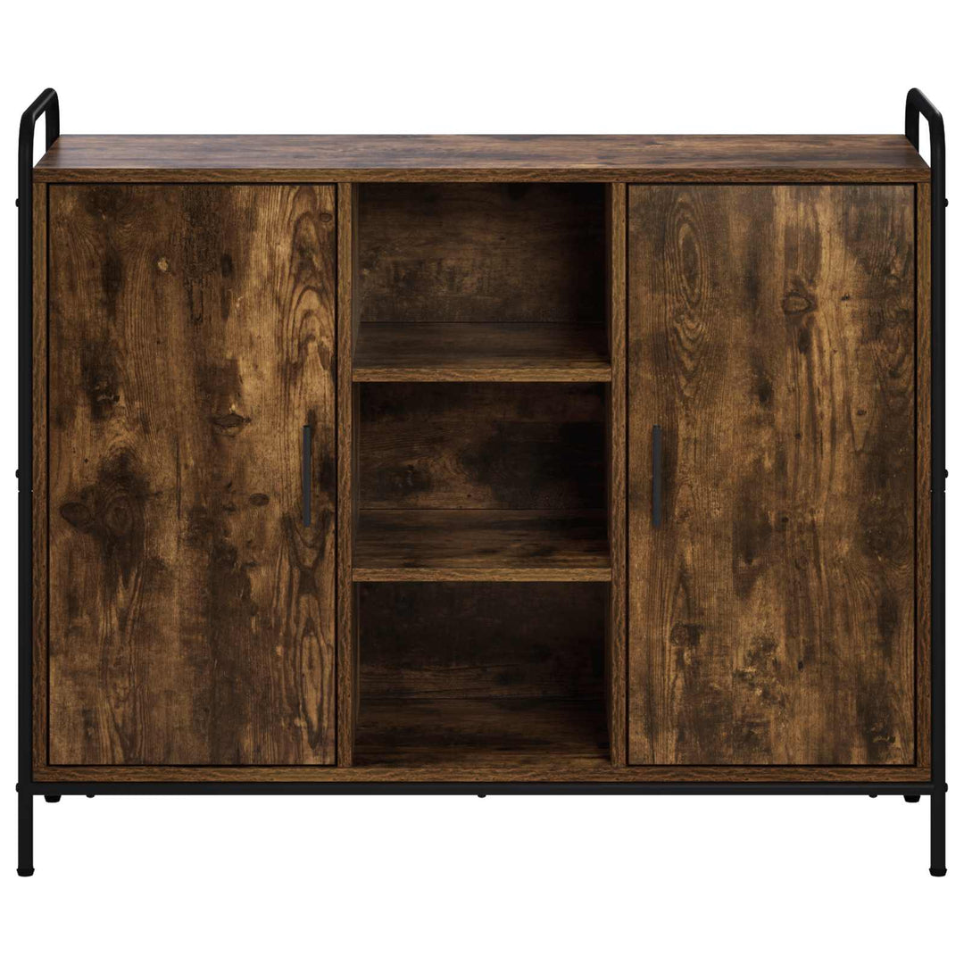 Sideboard Røget eg 97 x 33 x 81 cm Konstrueret træ