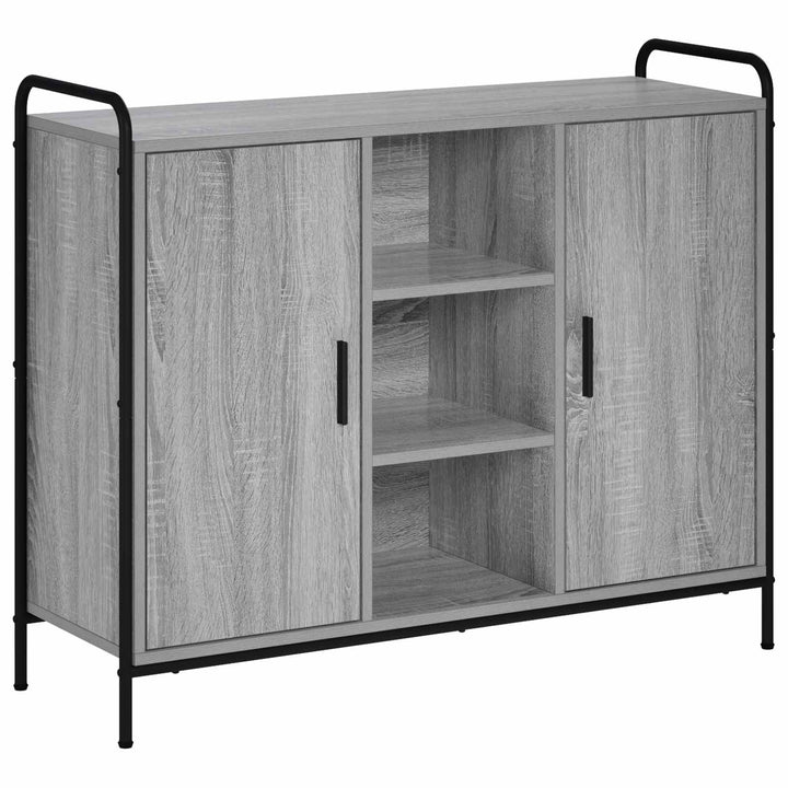 Sideboard Grå Sonoma 97 x 33 x 81 cm Konstrueret træ
