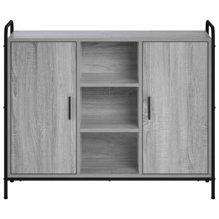 Sideboard Grå Sonoma 97 x 33 x 81 cm Konstrueret træ