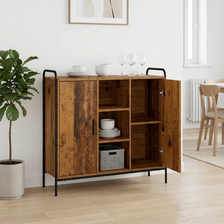 Sideboard Gammelt træ 97 x 33 x 81 cm Konstrueret træ