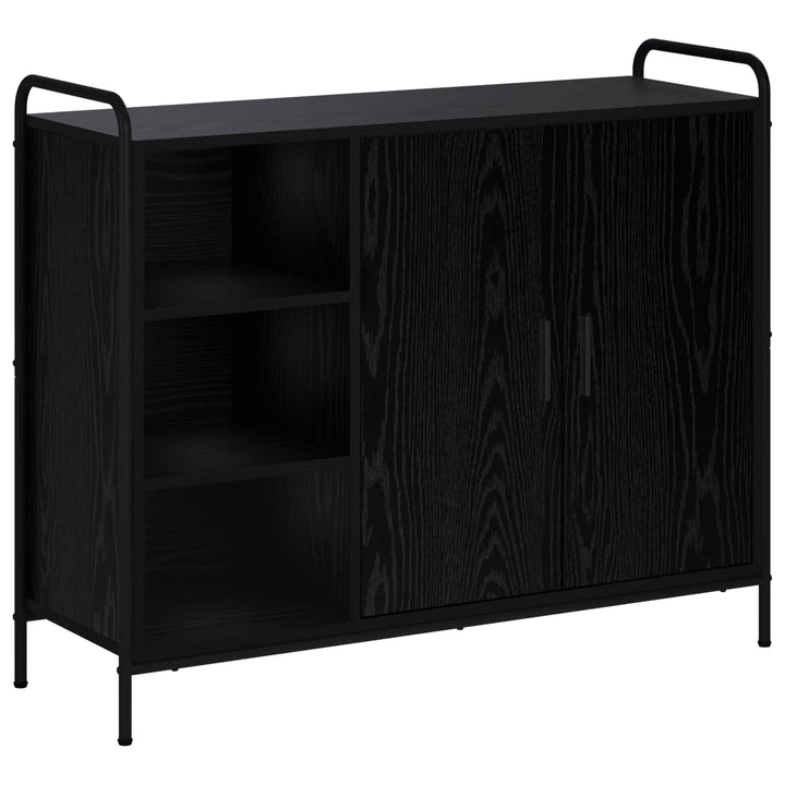 Sideboard Sort eg 97 x 33 x 81 cm Konstrueret træ