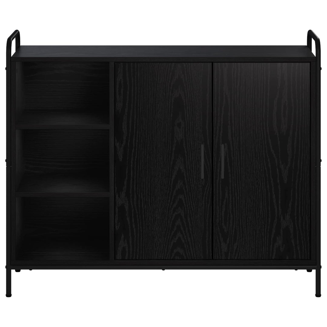 Sideboard Sort eg 97 x 33 x 81 cm Konstrueret træ