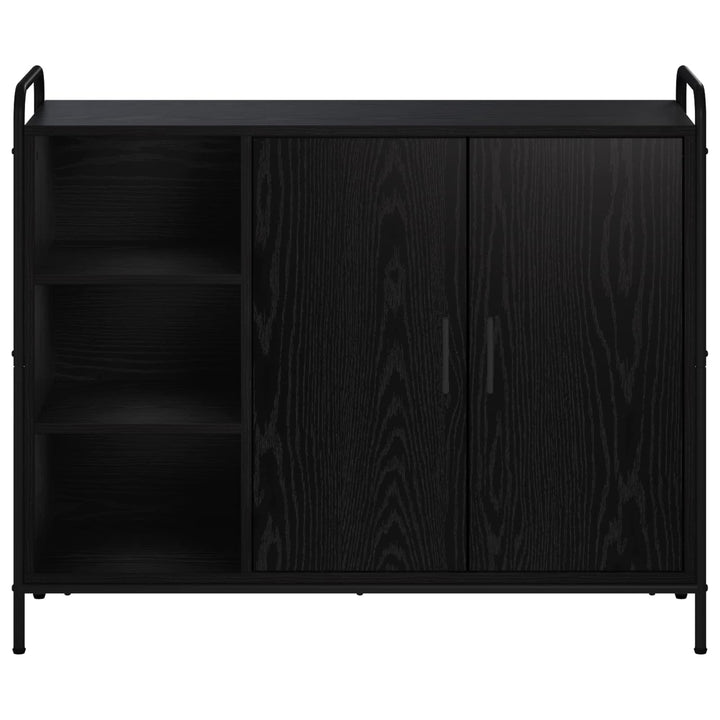 Sideboard Sort eg 97 x 33 x 81 cm Konstrueret træ
