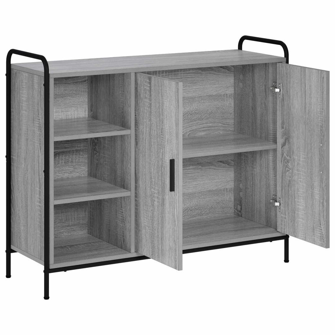 Sideboard Grå Sonoma 97 x 33 x 81 cm Konstrueret træ