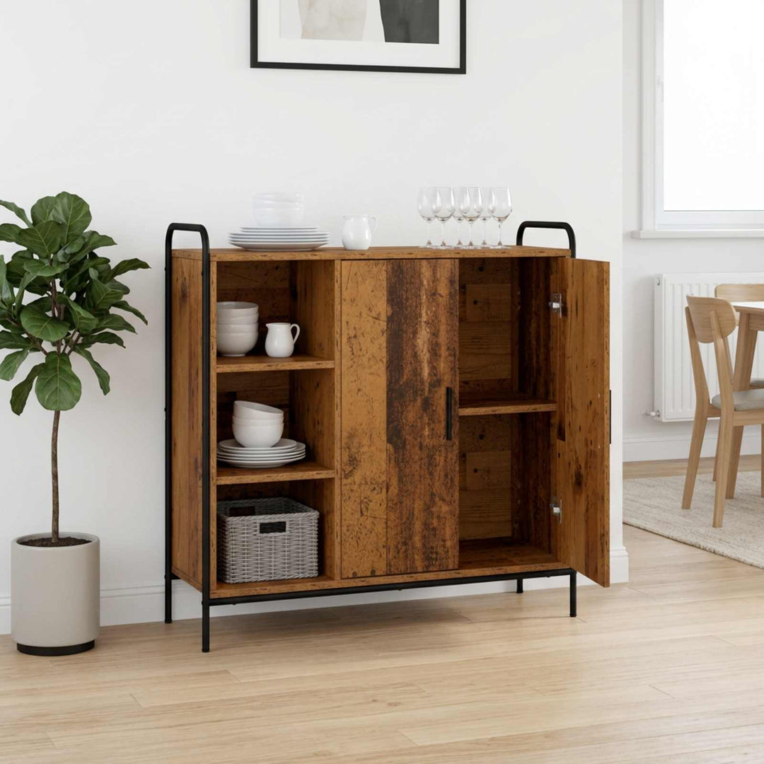 Sideboard Gammelt træ 97 x 33 x 81 cm Konstrueret træ