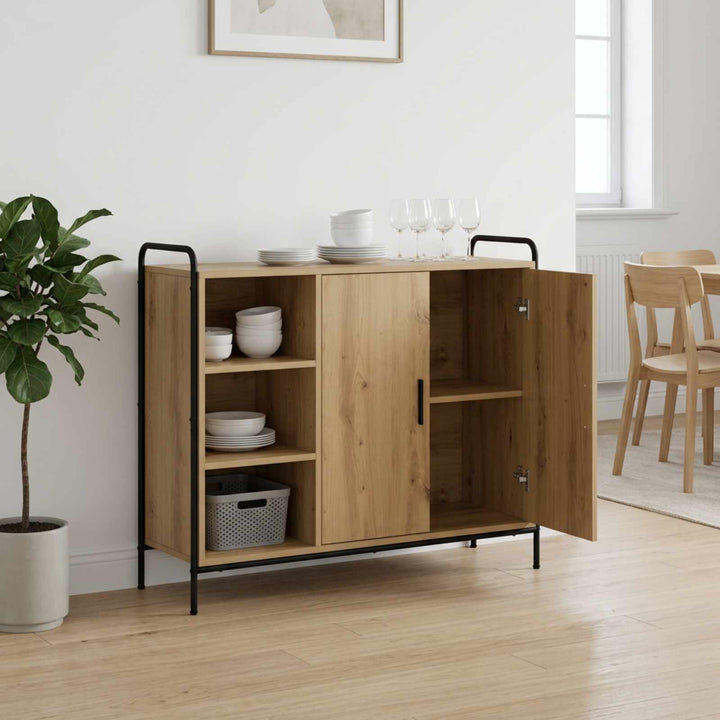 Sideboard Artisan-eg 97 x 33 x 81 cm Konstrueret træ