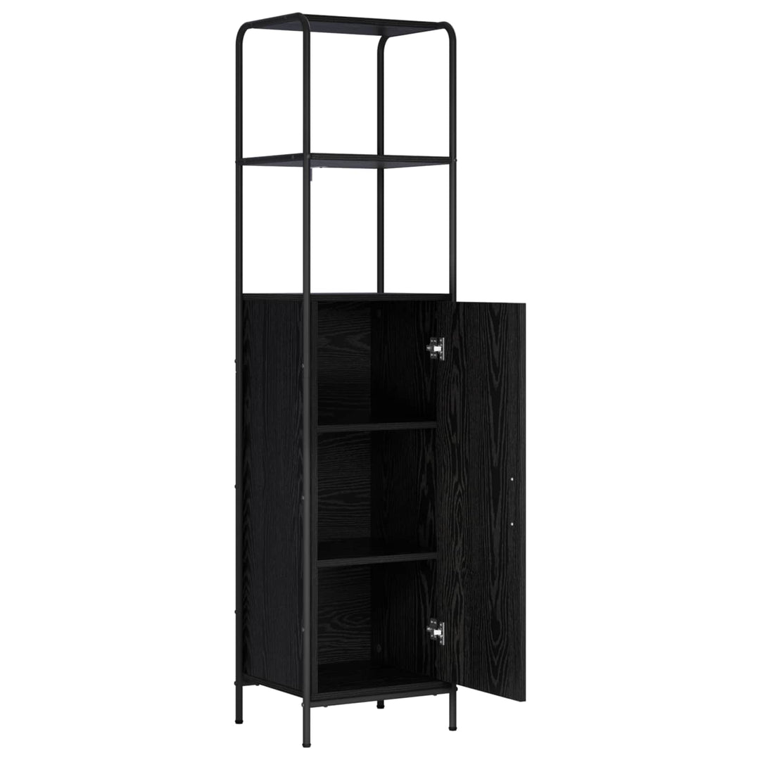 Highboard Sort eg 40 x 33 x 161 cm Konstrueret træ
