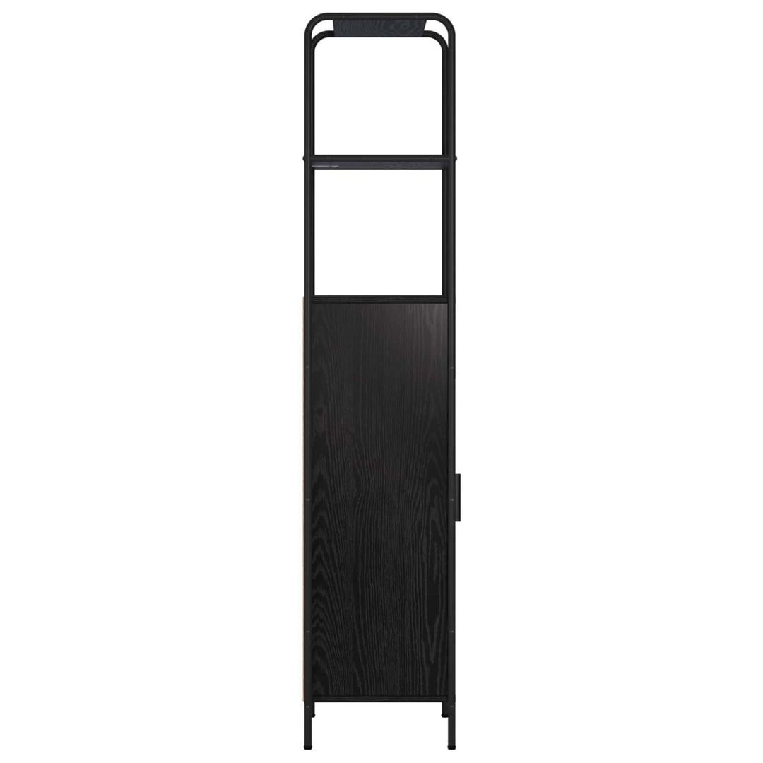 Highboard Sort eg 40 x 33 x 161 cm Konstrueret træ