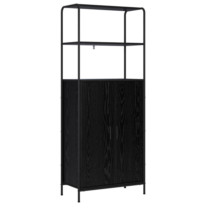 Highboard Sort eg 40 x 33 x 161 cm Konstrueret træ
