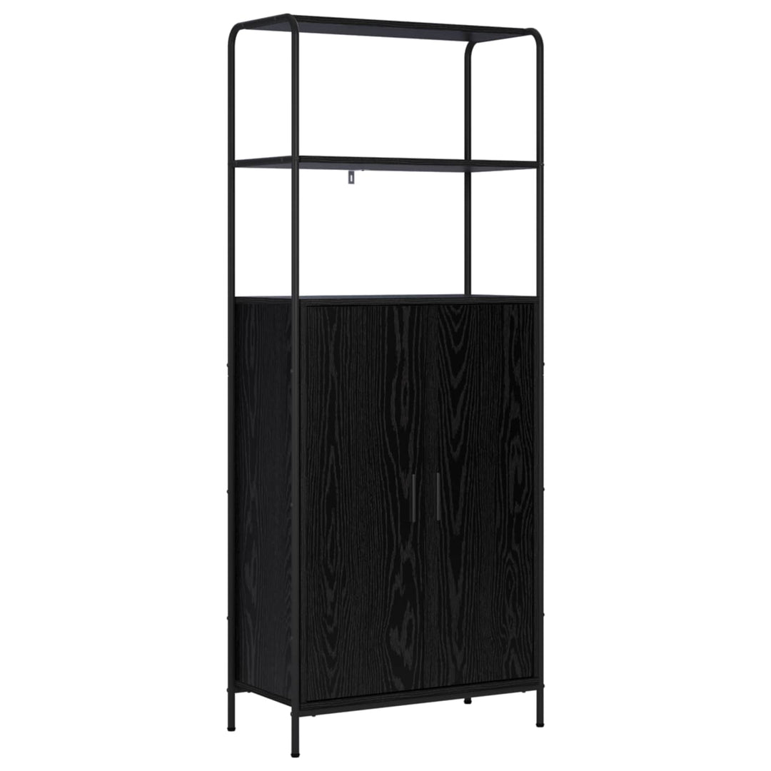 Highboard Sort eg 40 x 33 x 161 cm Konstrueret træ
