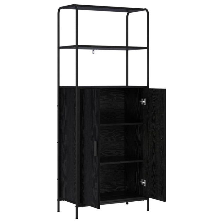 Highboard Sort eg 40 x 33 x 161 cm Konstrueret træ