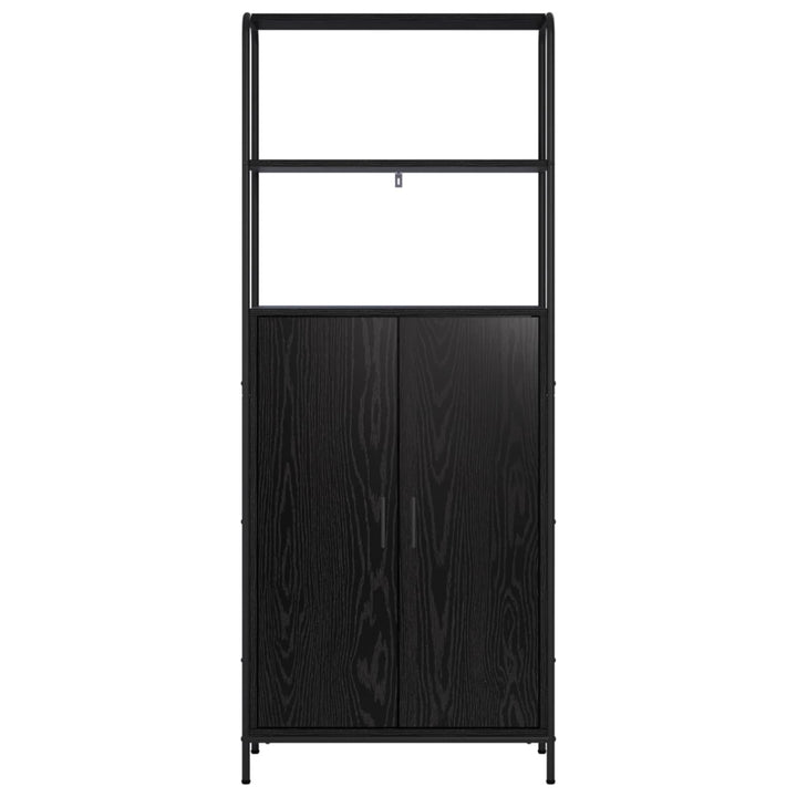 Highboard Sort eg 40 x 33 x 161 cm Konstrueret træ