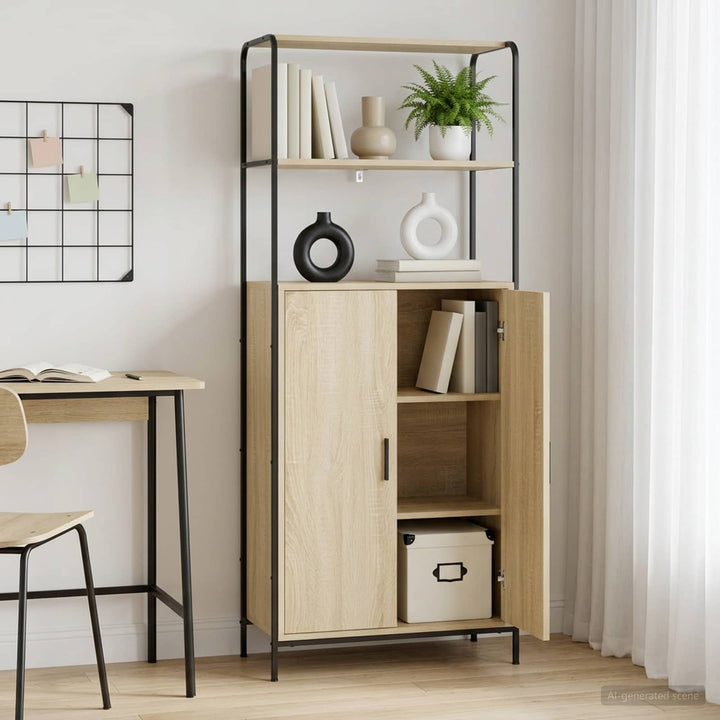 Highboard Sonoma-eg 40 x 33 x 161 cm Konstrueret træ