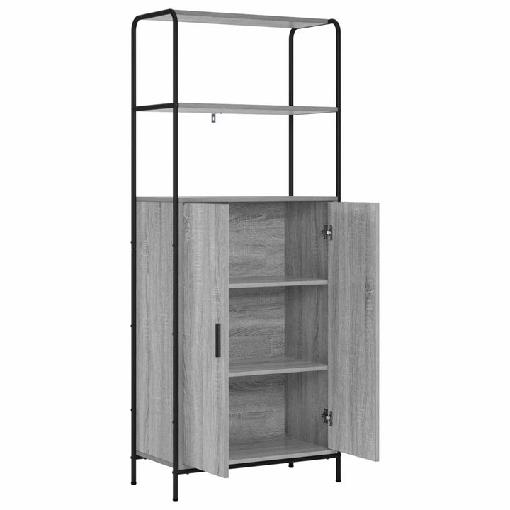 Highboard Grå Sonoma 40 x 33 x 161 cm Konstrueret træ